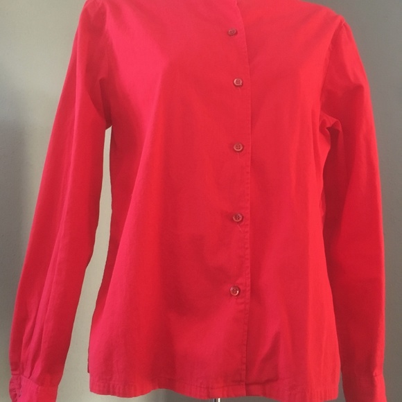 Vintage 1960's Red Women's Shirt S. Kerrybrooke - Picture 5 of 8